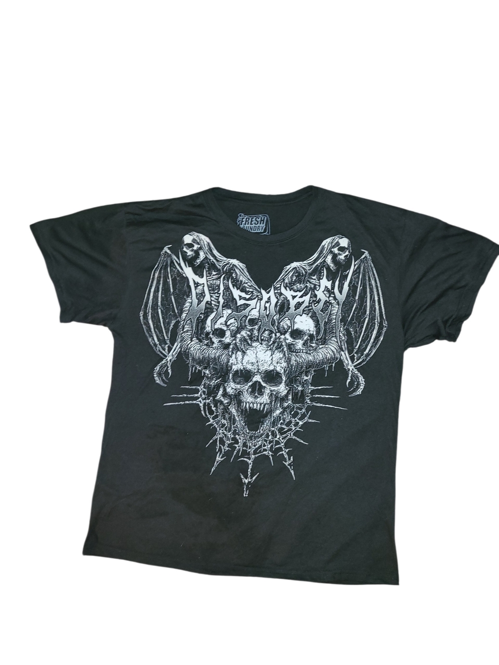 Fresh Laundry Graphic Angel Skull Wings Tee - Men's Short Sleeve Shirt
